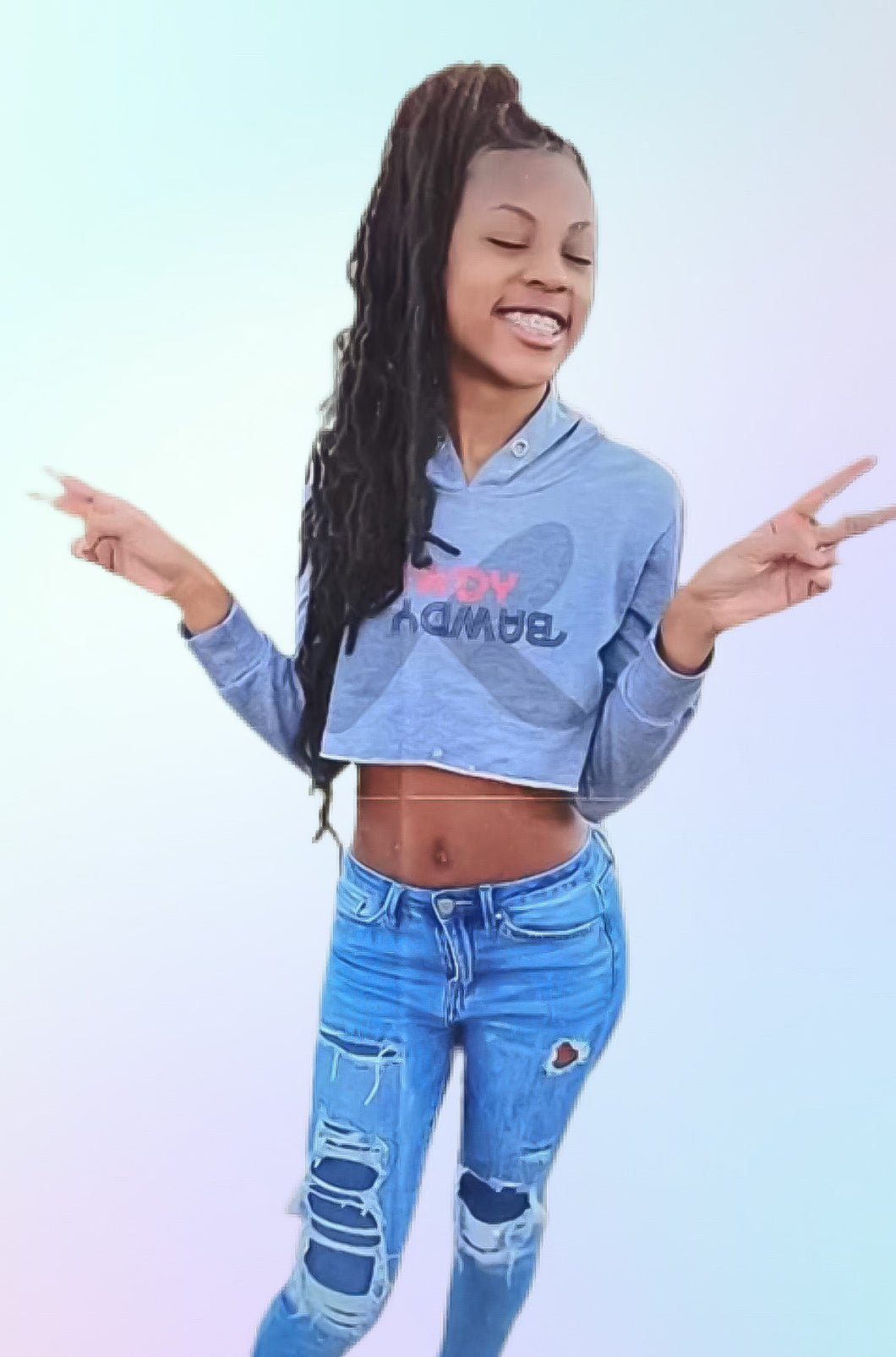 BAWDY Junior Cropped Hoodie